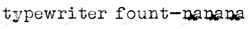 typewriter fount字体转换